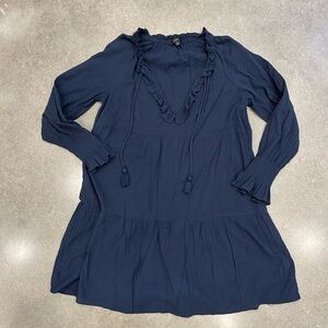 J. Crew Navy Blue Swim Coverup